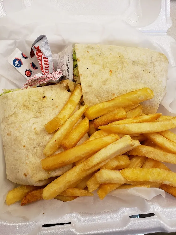 Grilled Chicken Wrap with Freedom Fries